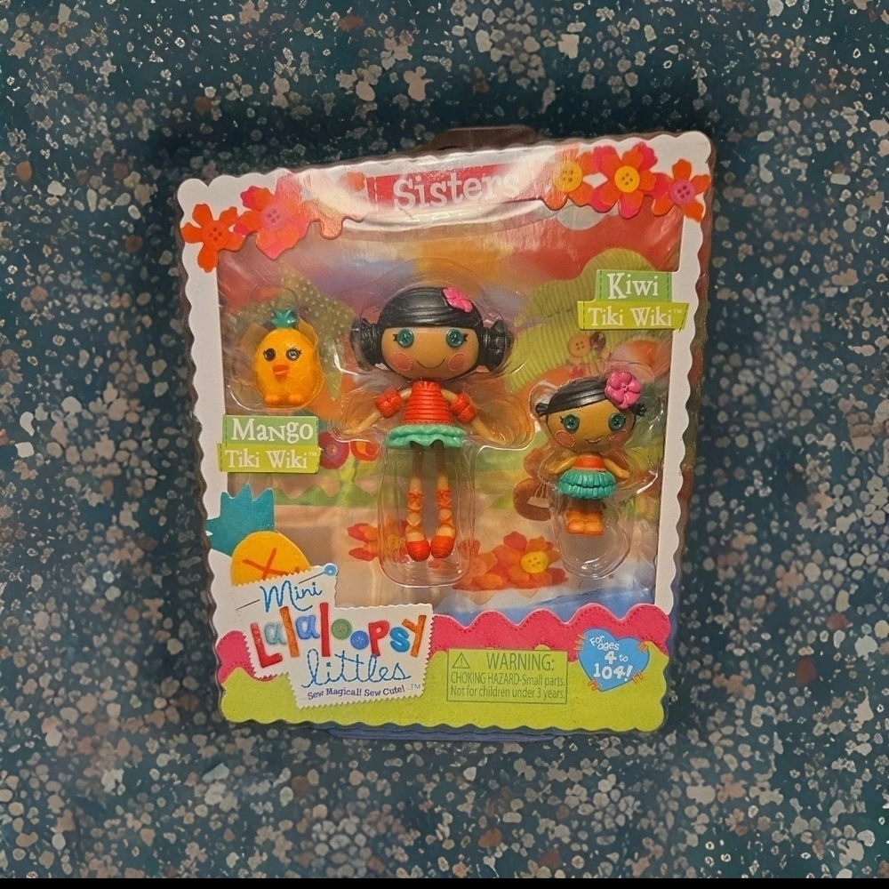 Lalaloopsy Sisters Mango Tiki Wiki and Kiwi Tiki Wiki Mini Dolls- NIP